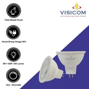 LAMPU LED MR 16 - 5 WATT (HB) VISICOM