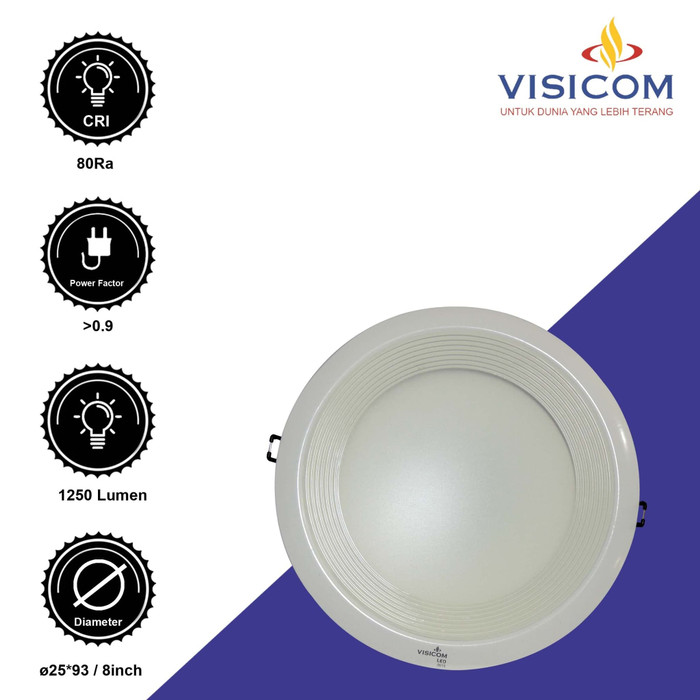 LED DOWNLIGHT 8 18 WATT ( MODEL SPEAKER ) - Putih