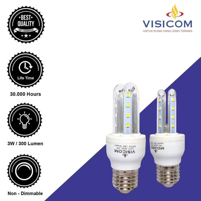 LED Jagung Visicom Smart 3W - 2U