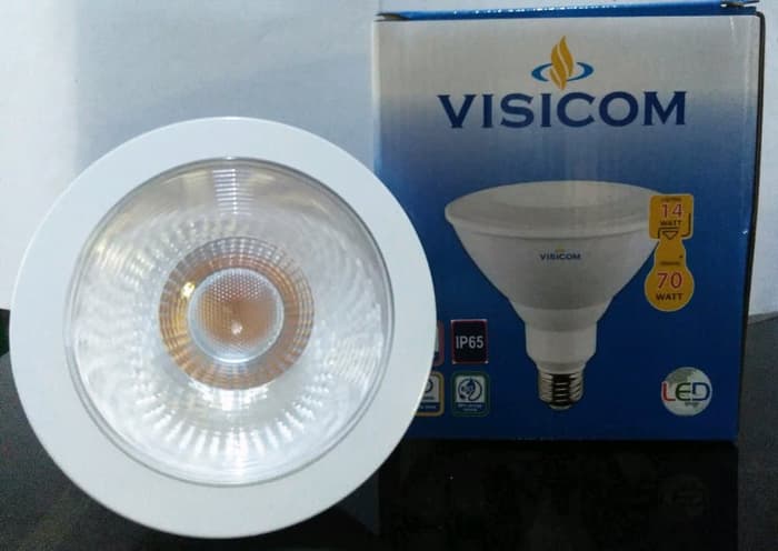 LED PAR 38-14 WATT E27 IP65 VISICOM - Kuning