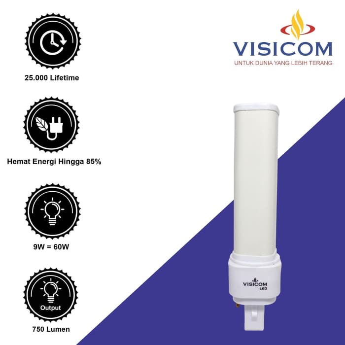 LED PL 9 W Watt Visicom