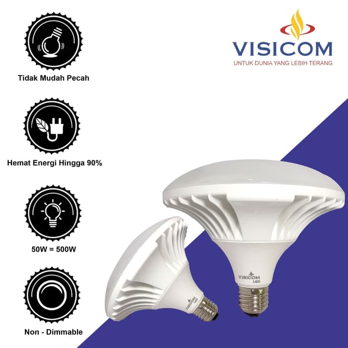 LED UFO 50 WATT VISICOM - Putih
